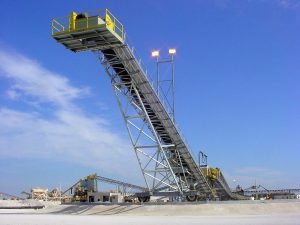 large fixed height radial stackers