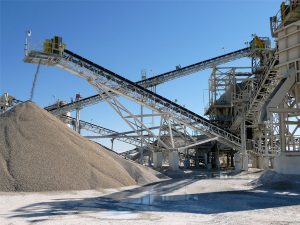 fixed stackers open conical stockpiles